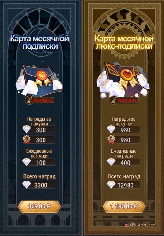 afk arena летние подарки